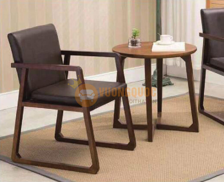 Bộ bàn ghế cafe bàn tròn ghế thư giãn HOY TM181-3